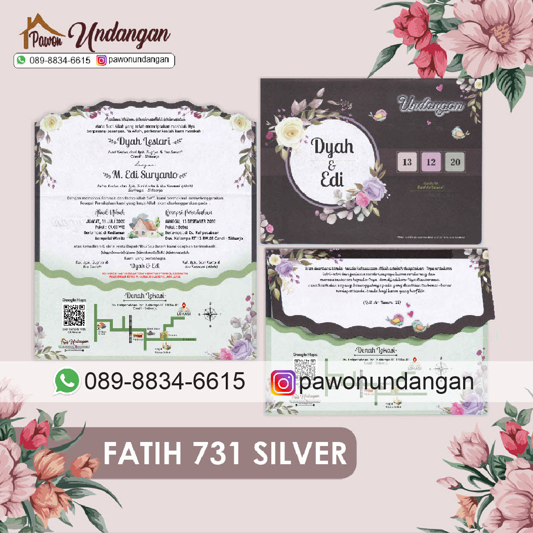 undangan new fatih 731 silver