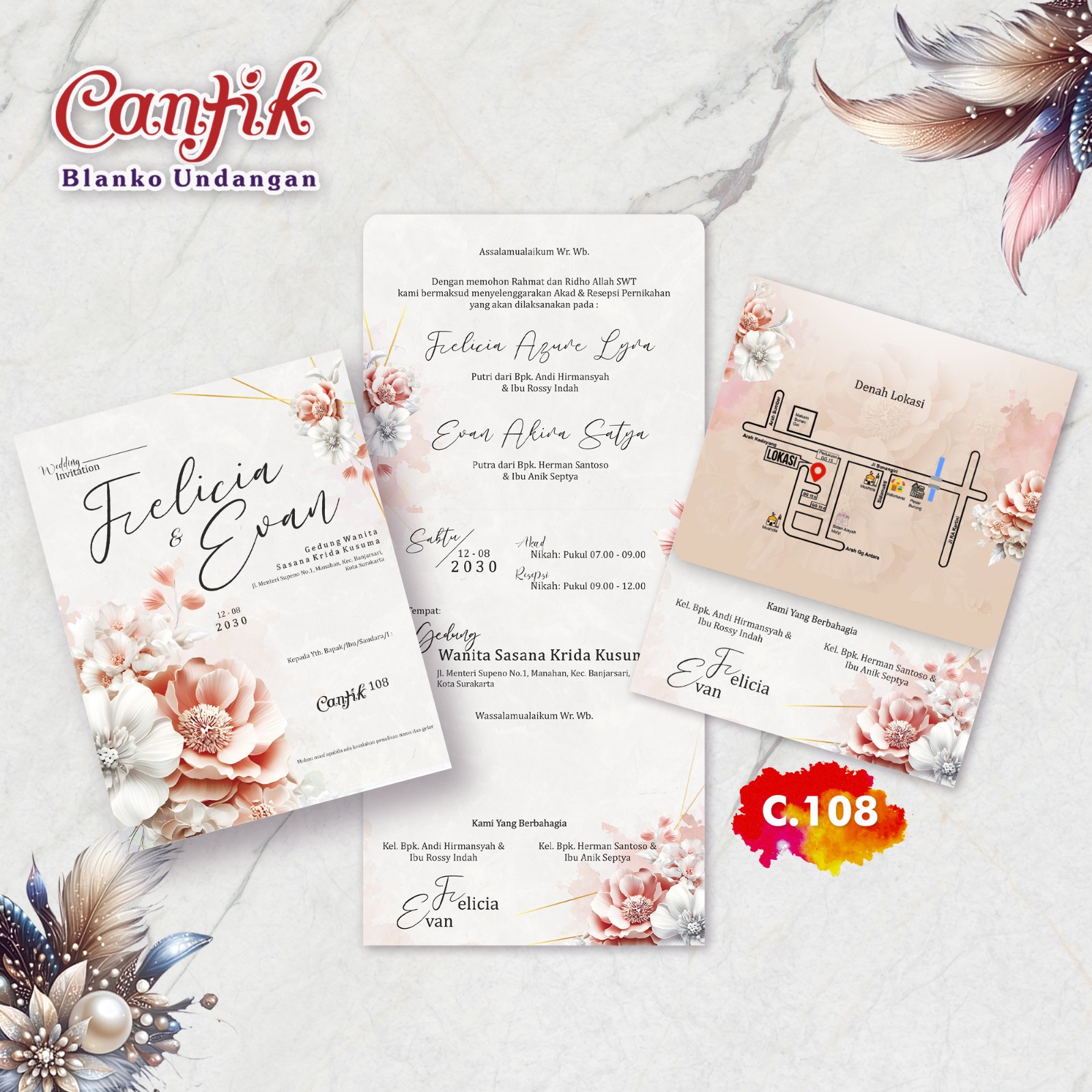 undangan cantik 108