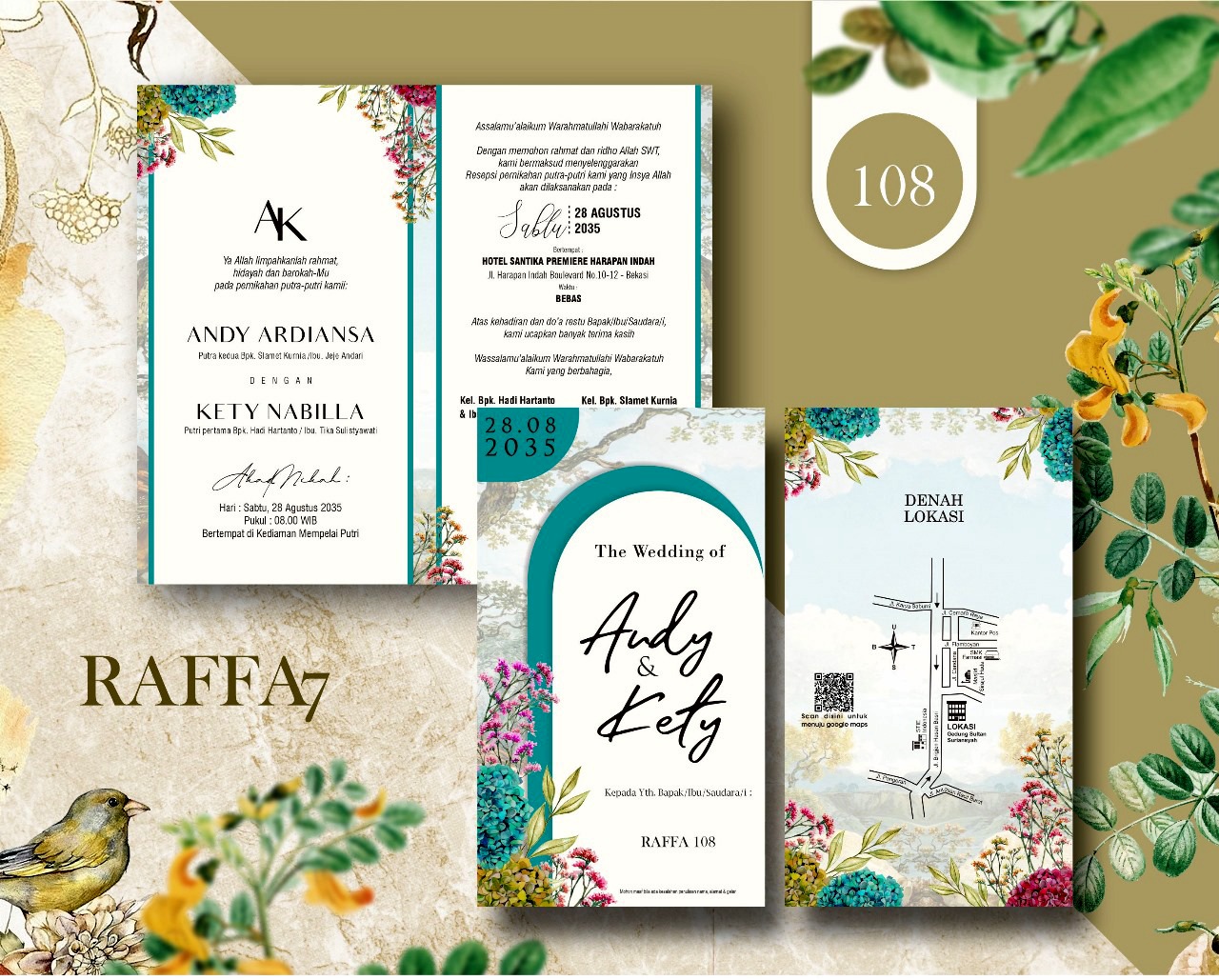 undangan raffa 108